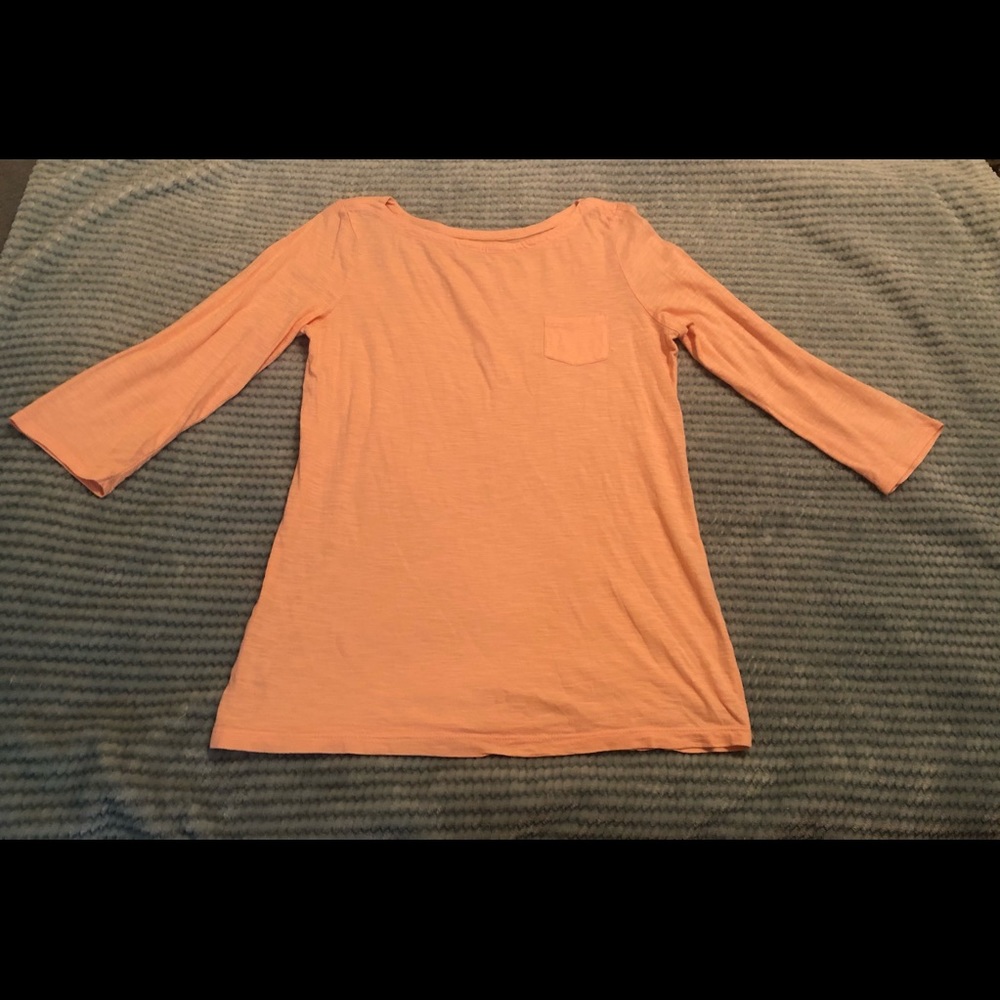 Coral Pink 3/4 Sleeve T-Shirt
